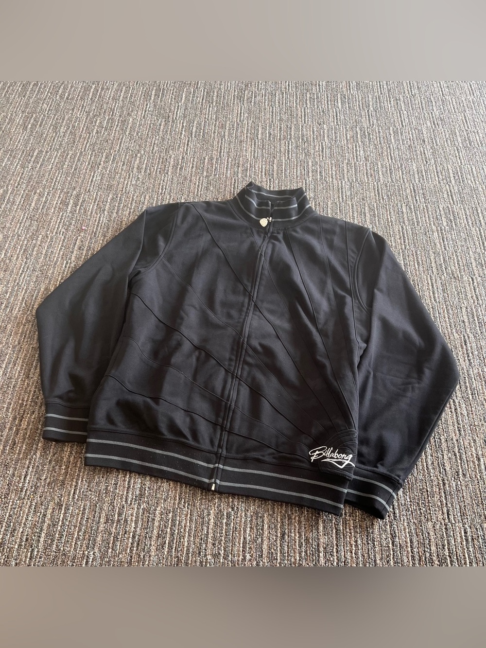 Y2K Vintage Billabong Andy Iron Japanese Rising sun Triple Black Zip Up Jacket